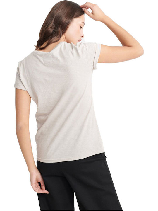 Superdry Text Infill Entry Women's T-shirt Gray
