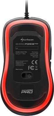 Sharkoon Shark Force Pro Gaming Ποντίκι Red