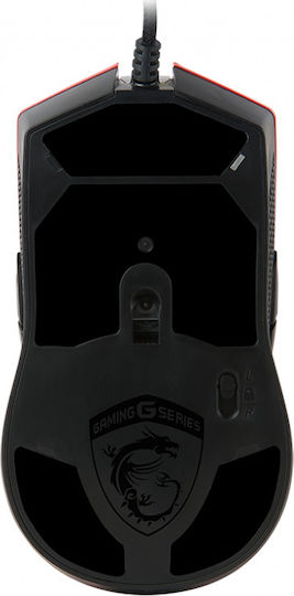 MSI Clutch GM40 Gaming Ποντίκι 5000 DPI Κόκκινο