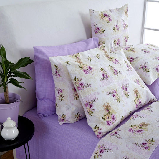 SB Home Set Queen 4pcs 240x265cm Fleur Lilac