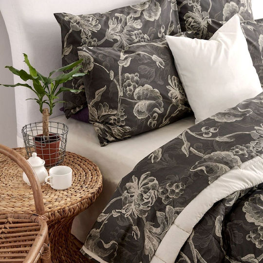 SB Home Aida Σετ Σεντόνια Υπέρδιπλα 240x270εκ. Γκρι (4τμχ)