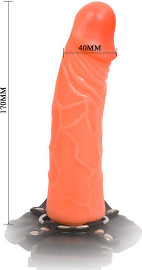 Baile Strap-on Marcus Harnașament cu Dildo 16cm în Culoare Negru