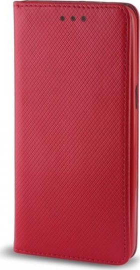 Smart Magnet Buchen Sie Synthetisches Leder Rot (Huawei P Smart 2019 / Ehre 10 Lite)