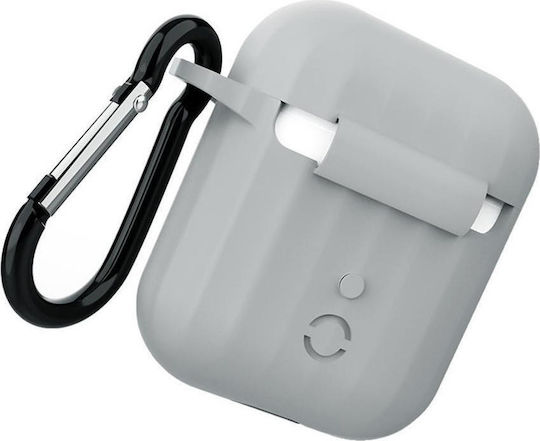 Hoco WB10 Калъф Силиконов С Кука В Сив Цвят За Apple AirPods