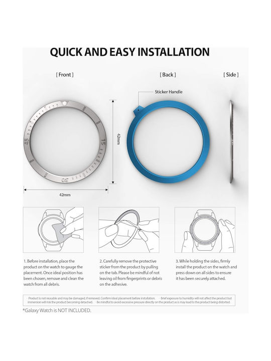 Ringke Bezel Ring σε Ασημί χρώμα για το Galaxy Watch 42mm