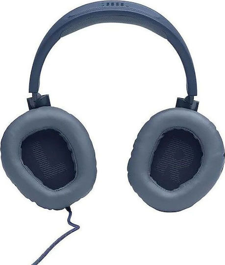 JBL Quantum 100 Over Ear Gaming Headset with Connection 3.5mm Blue