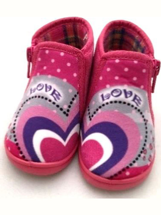 Mini Max Anatomic Kids Slipper Ankle Boot Fuchsia Love