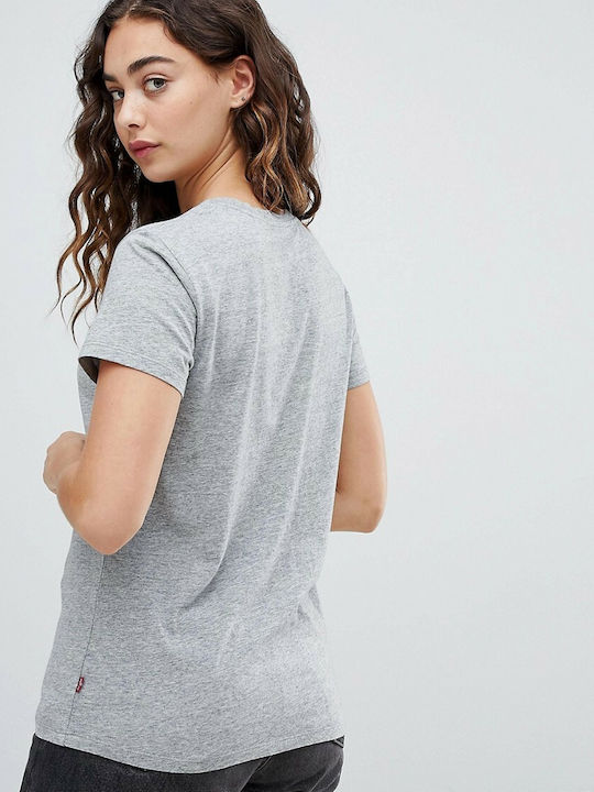 Levi's The Perfect Γυναικείο Αθλητικό T-shirt Γκρι