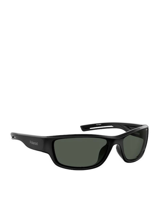 Polaroid Men's Sunglasses with Black Plastic Frame and Black Polarized Lens PLD7028/S 807/M9
