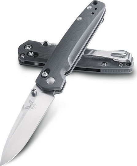 Benchmade Valet Pocket Knife Gray in Sheath
