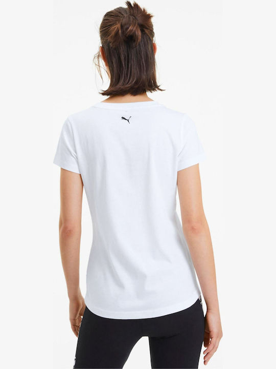 Puma Rebel Graphic Damen Sportlich T-shirt Weiß