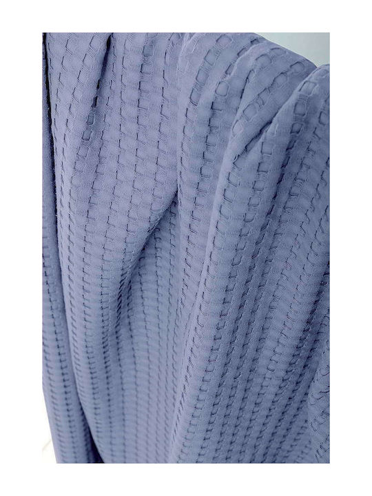 Nima Blanket Pique Single 160x240cm Habit Blue