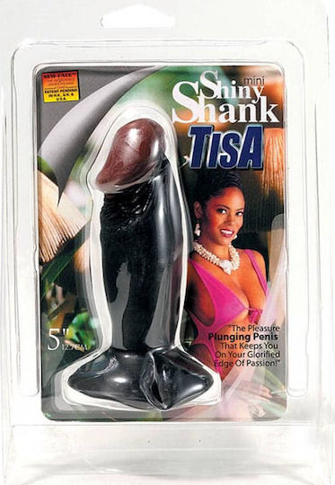 Nanma Mini Shiny Shank Dildo Anal Mici Negru 12.7cm