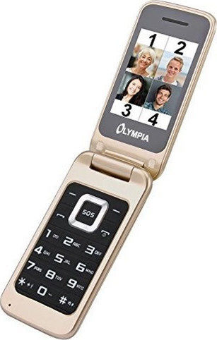 Olympia Luna Dual-SIM Handy mit Tasten (Englisches Menü) Gold
