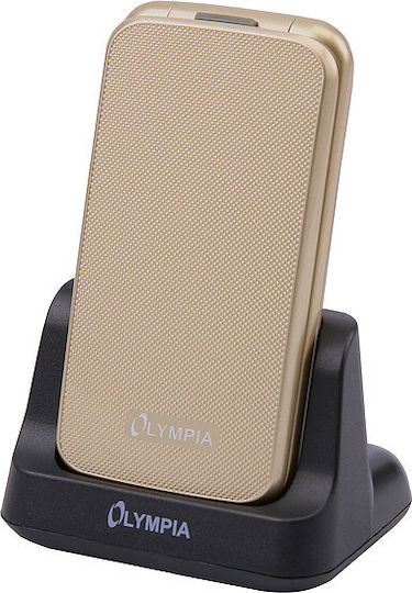 Olympia Luna Dual-SIM Handy mit Tasten (Englisches Menü) Gold