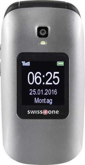Swisstone BBM 625 Einzel-SIM Handy mit Großen Tasten Silber