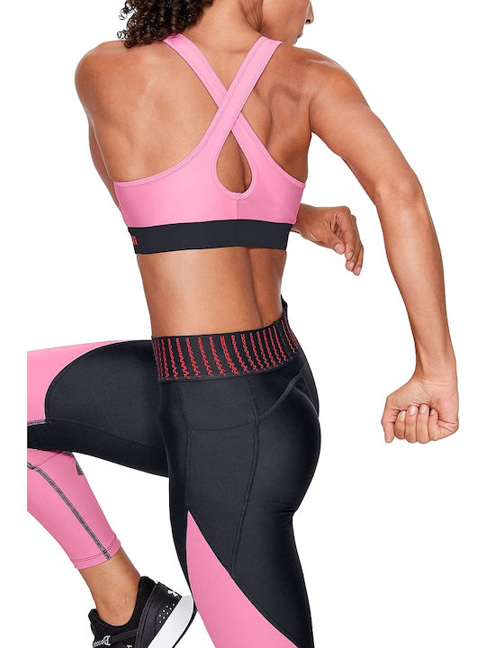 Under Armour Mid Crossback Bra Pink