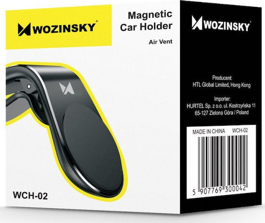 Wozinsky Magnetic Air Vent Поставка за Мобилен Телефон за Кола с магнит Черна