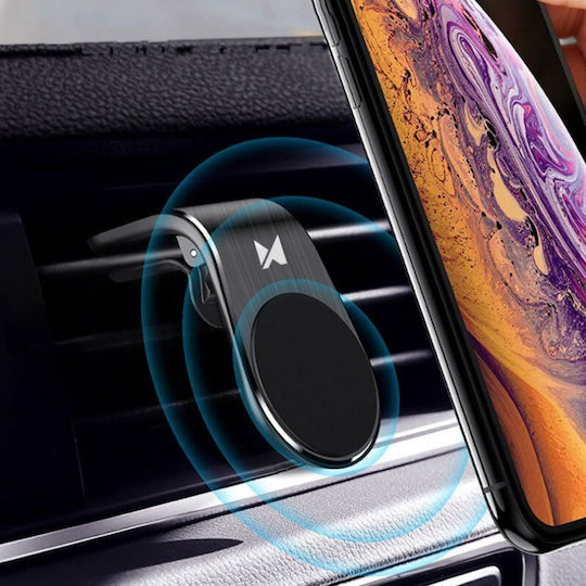 Wozinsky Magnetic Air Vent Поставка за Мобилен Телефон за Кола с магнит Черна