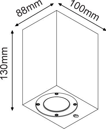 Aca Agnes Στεγανό Σποτ 10x13x8.8εκ. Aca Agnes Στεγανό Σποτ 10x13x8.8εκ.