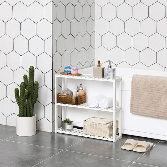 White Bookcase 60x15x54cm