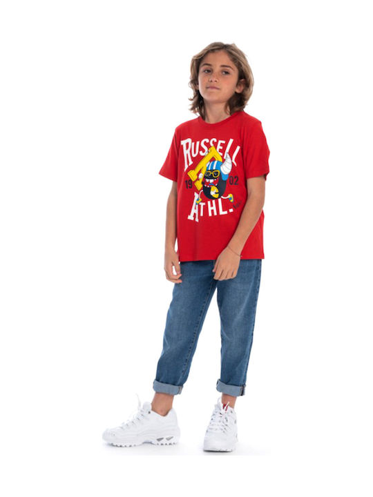 Russell Athletic Παιδικό T-shirt Κόκκινο