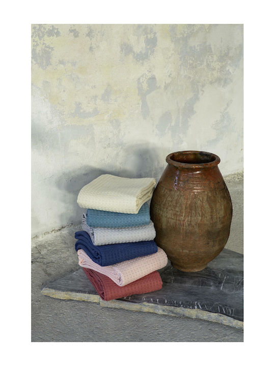 Nima Habit Pique Single Blanket 160x240cm Terracotta