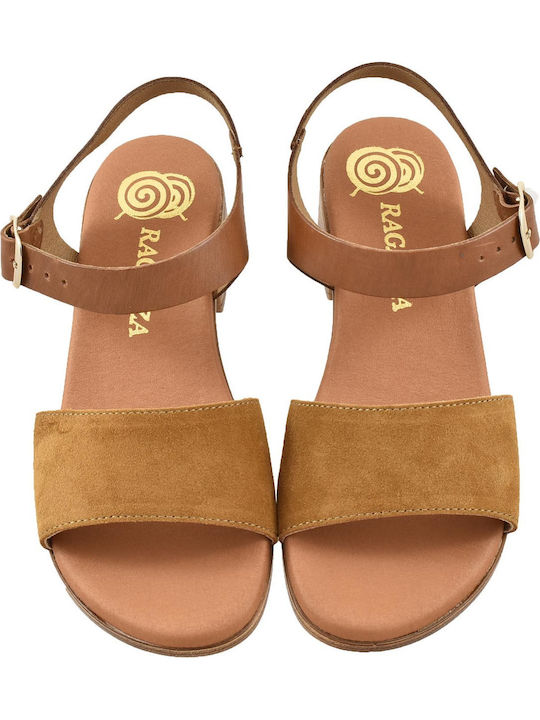 Suede Sandals Tabac Brown