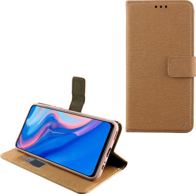 Volte-Tel Allure Magnet Synthetic Leather Wallet Gold (Huawei P Smart Z)