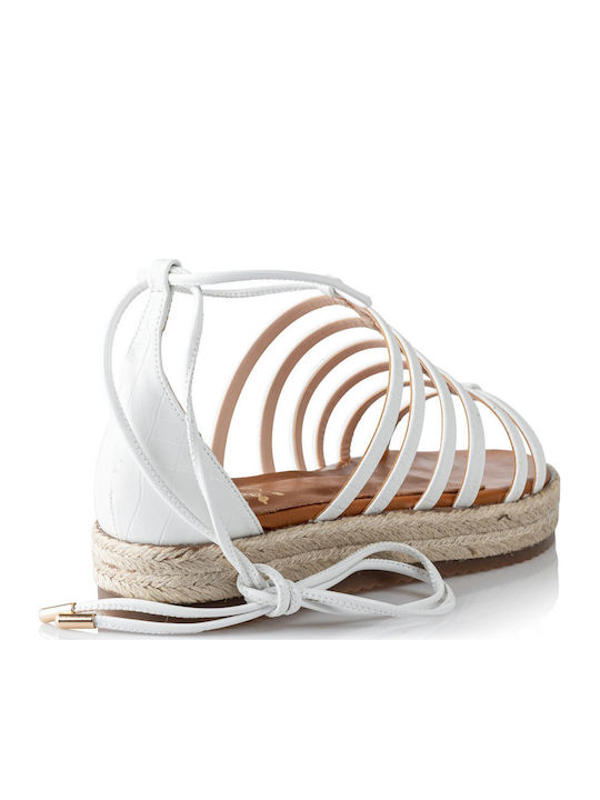 Gladiatrix Дамски Сандали Flatforms Бели