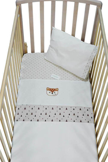 Bebe Stars Baby Bettlaken Fox Ecru 115x160cm