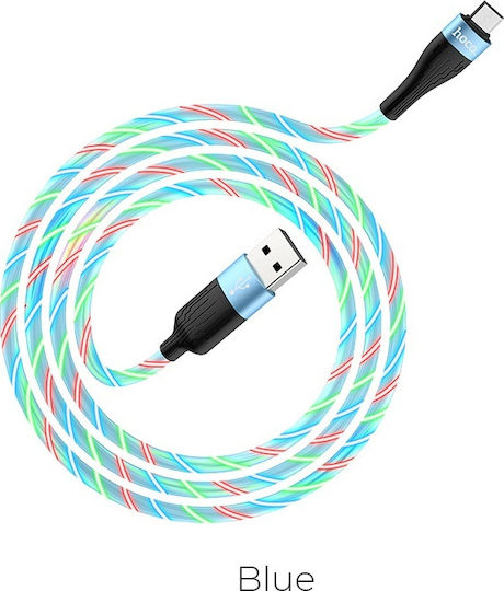 Hoco U85 Charming night Regular USB 2.0 spre micro USB Cablu Albastru 1m (HC-U85MBL) 1buc