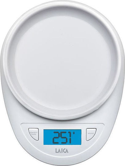 Laica KS1019 Ψηφιακή Ζυγαριά Κουζίνας με Κάδο έως 5kg Λευκή