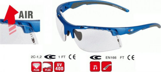 Cofra Lightning Safety Glasses for Protection with Transparent Lenses 1pcs