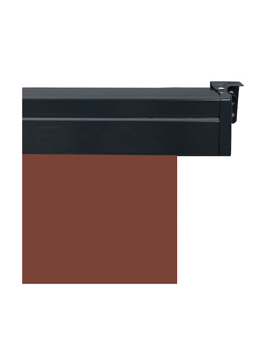 vidaXL Terrace Sideway Sunshade Roller Brown 0.6x2.5cm