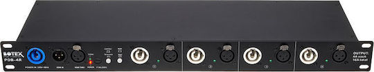 Botex PDB-4R 3P DMX Сплитер за Конзола за Осветление / 1 Вход XLR с Монтаж Стелаж