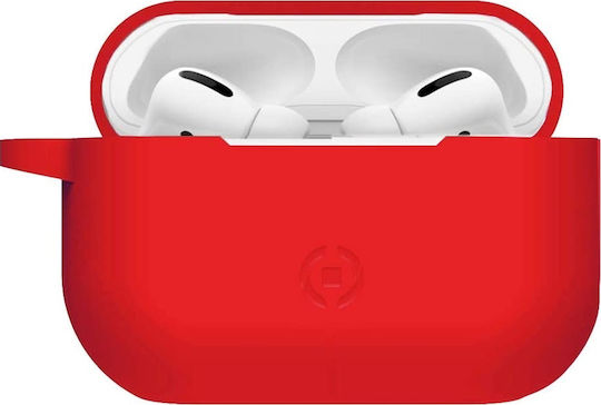 Celly Aircase Silicone Case Red for Apple AirPods Pro