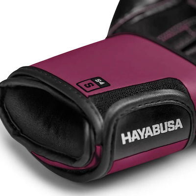 Hayabusa S4 Boxhandschuhe aus Kunstleder Rot Wein