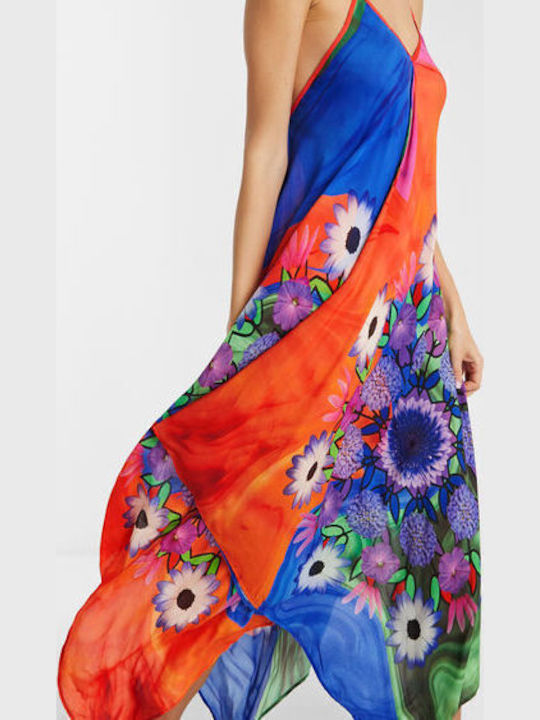 Desigual Roseau Damen Mini Kleid Strand Mehrfarbig