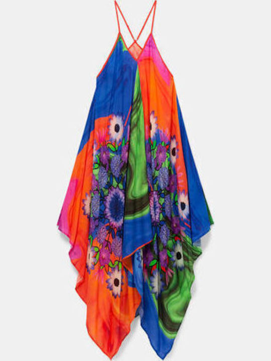 Desigual Roseau Damen Mini Kleid Strand Mehrfarbig