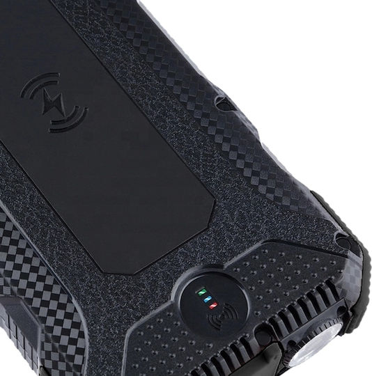PowerNeed Ηλιακό Power Bank 20000mAh 18W με 2 Θύρες USB-A και Θύρα USB-C Quick Charge Μαύρο