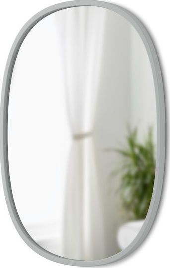 Umbra Hub Ovaler Grauer Wandspiegel 91.4x61cm Umbra Hub Ovaler Grauer Wandspiegel 91.4x61cm