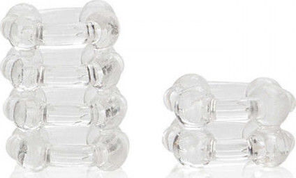 Calexotics Colt Enhancer Rings Clear Σετ Δαχτυλίδια Πέους Σιλικόνης Διάφανα