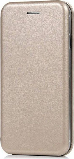 Forcell Forcell Book Δερματίνης Χρυσό (Galaxy A6 2018)