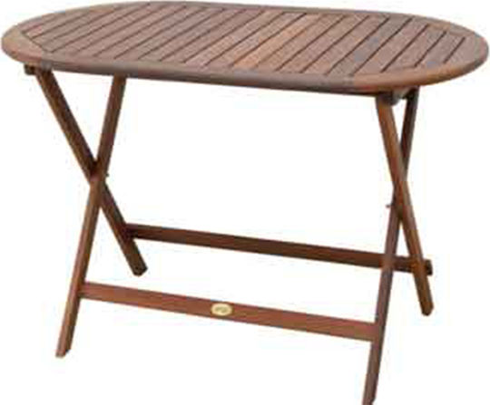 Acacia Foldable Garden & Terrace Table 120x70x72 Brown Acacia Foldable Garden & Terrace Table 120x70x72 Brown