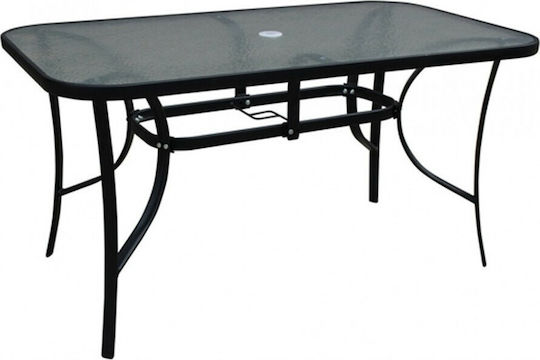 Tisch 15090BL 150x90x72cm Schwarz