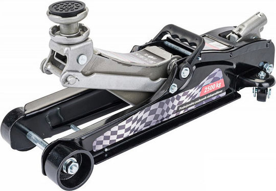 Powermat Hydraulic Carriage Jack with Lifting Capacity up to 36cm and Weight Capacity up to 2.5 Tons