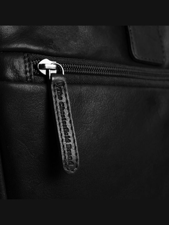 Seth Leather Men's Briefcase Black