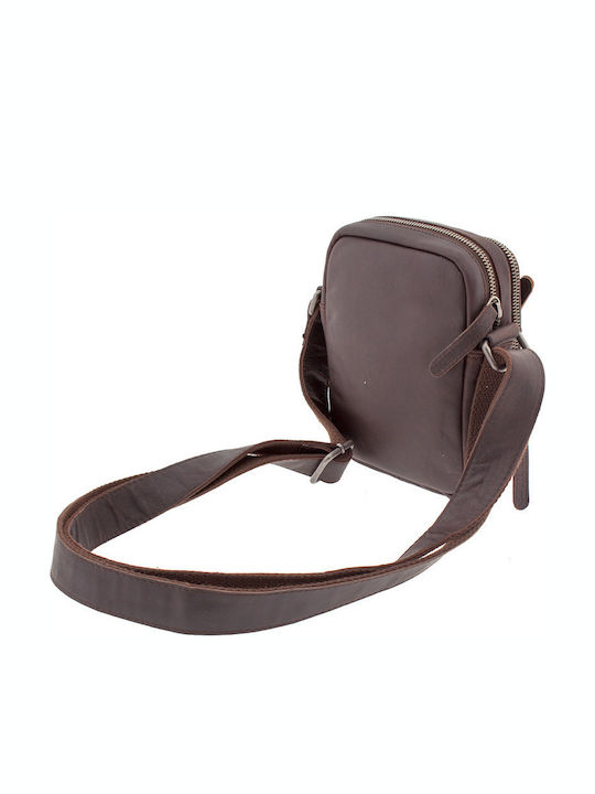 Leather Men's Bag Shoulder / Crossbody Brown