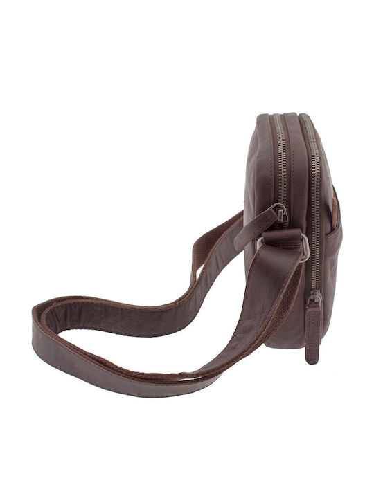 Leather Men's Bag Shoulder / Crossbody Brown